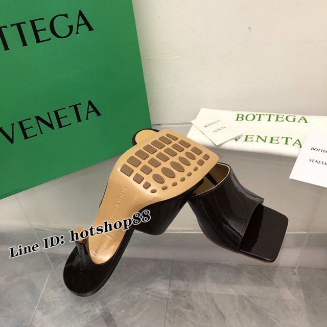 BOTTEGA VENETA高端時尚女鞋 寶緹嘉漆皮版2022-22早春最新高跟涼鞋拖鞋 dx3539